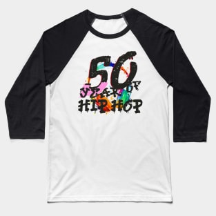50 Years of Hip Hop 90s Original Classic Baseball T-Shirt